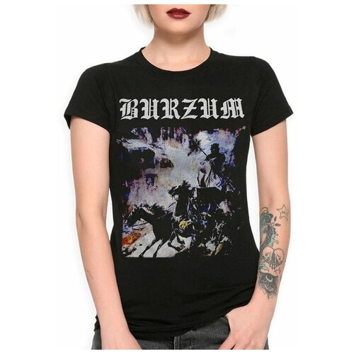 Футболка Design Heroes Burzum / Блэк-Метал Женская Черная S