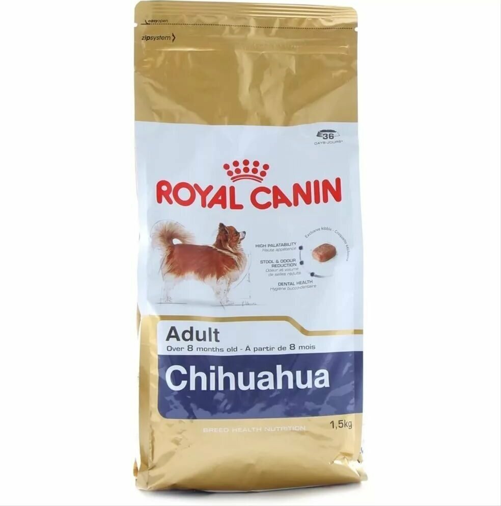 Royal Canin Корм для взрослых собак породы чихуахуа, Royal Canin Chihuahua Adult (1,5 кг) - фотография № 4