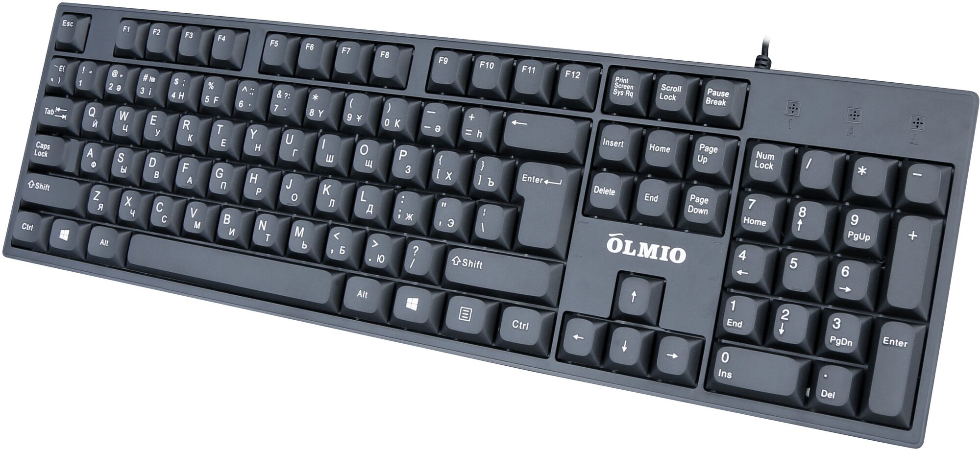 Клавиатура Olmio CK-15 проводная черный (044873) .