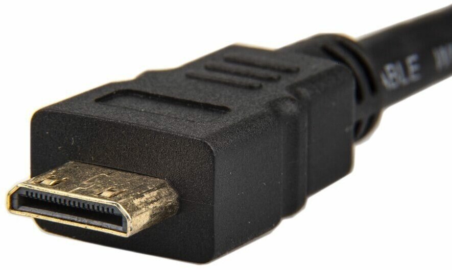 Кабель аудио-видео Telecom, HDMI (m) - Mini HDMI (m) , ver 2.0, 1м, GOLD черный [tcg205-1m] Noname - фото №3