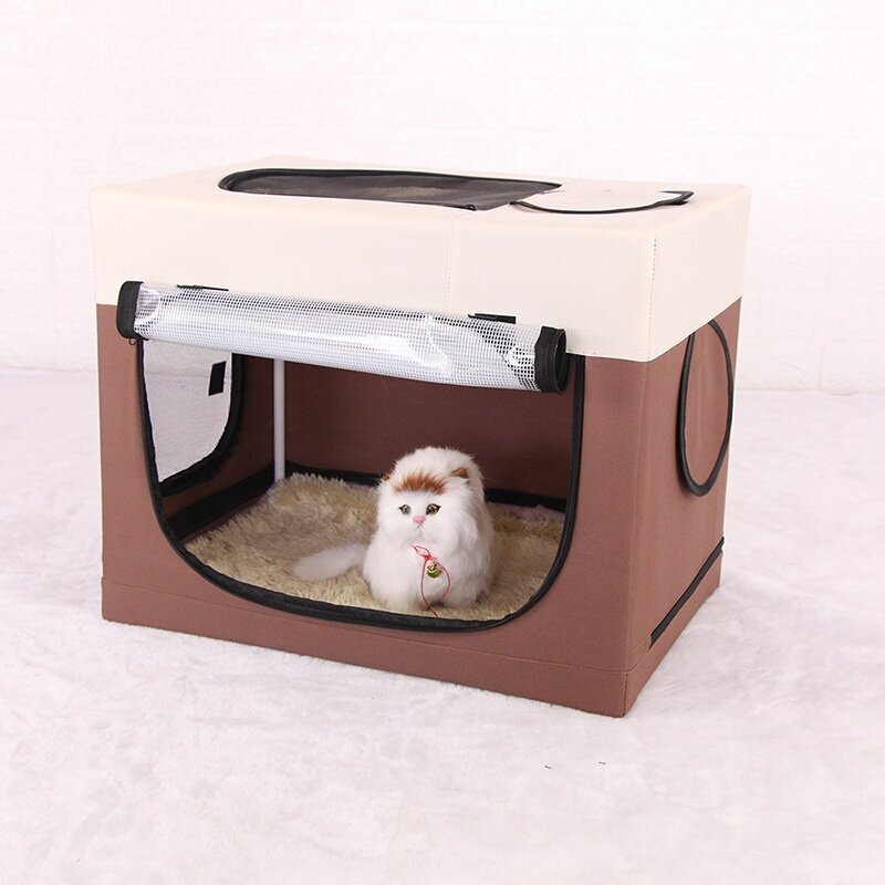 Сушилка домик для кота собак. Розовый - фотография № 2