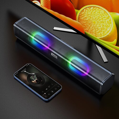 Беспроводная акустическая колонкаPremium ProductBS49настольнаяBluetooth 511800mAhRGB-подсветкастерео звукчерный 400000₽