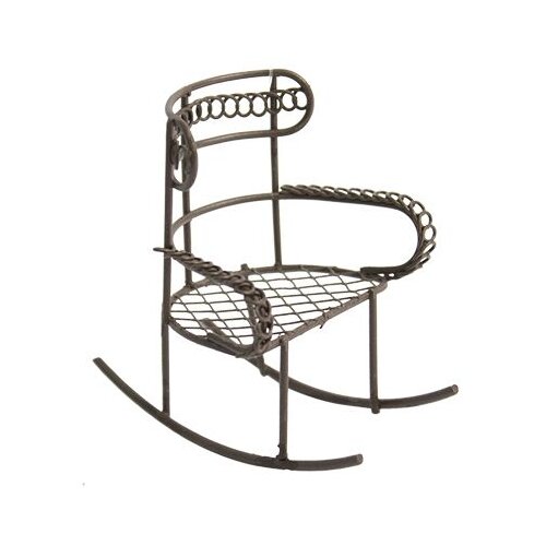 фото Kb2761 металлическое кресло-качалка, корич. 7*5*8см астра astra & craft