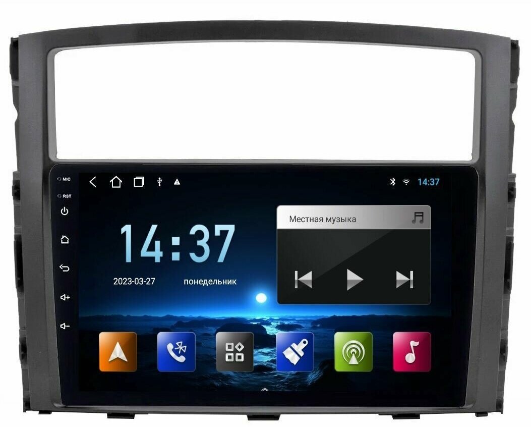 Магнитола Epic 9270 Mitsubishi Pajero 4 2006-2021 - Android 12 - IPS экран - DSP