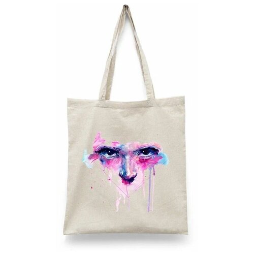 фото Сумка-шоппер унисекс сувенирshop "искусство/абстракция/art/цветы" черная сувенир shop