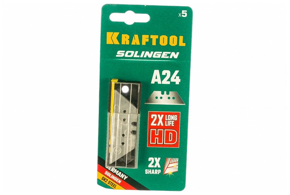 Лезвия трапециевидные для ножа Kraftool 09625-S5_z01, 18.7 мм, (5 шт.)