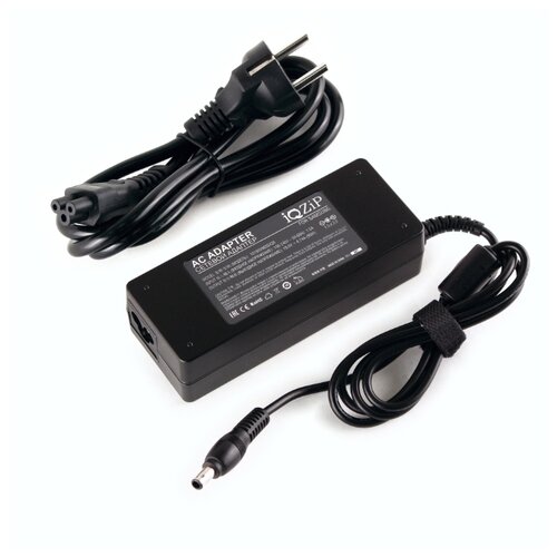 фото Блок питания (зарядка) iqzip для ноутбука samsung 19v 4.74a (90w), штекер: 5.5 x 3.0 мм, (с сетевым кабелем), pn: a10-090p1a