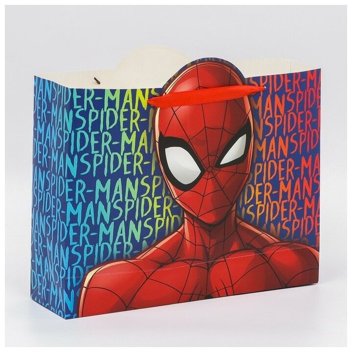 Пакет подарочный "Spider-man", Человек-паук, 40х31х11,5 см 7153515