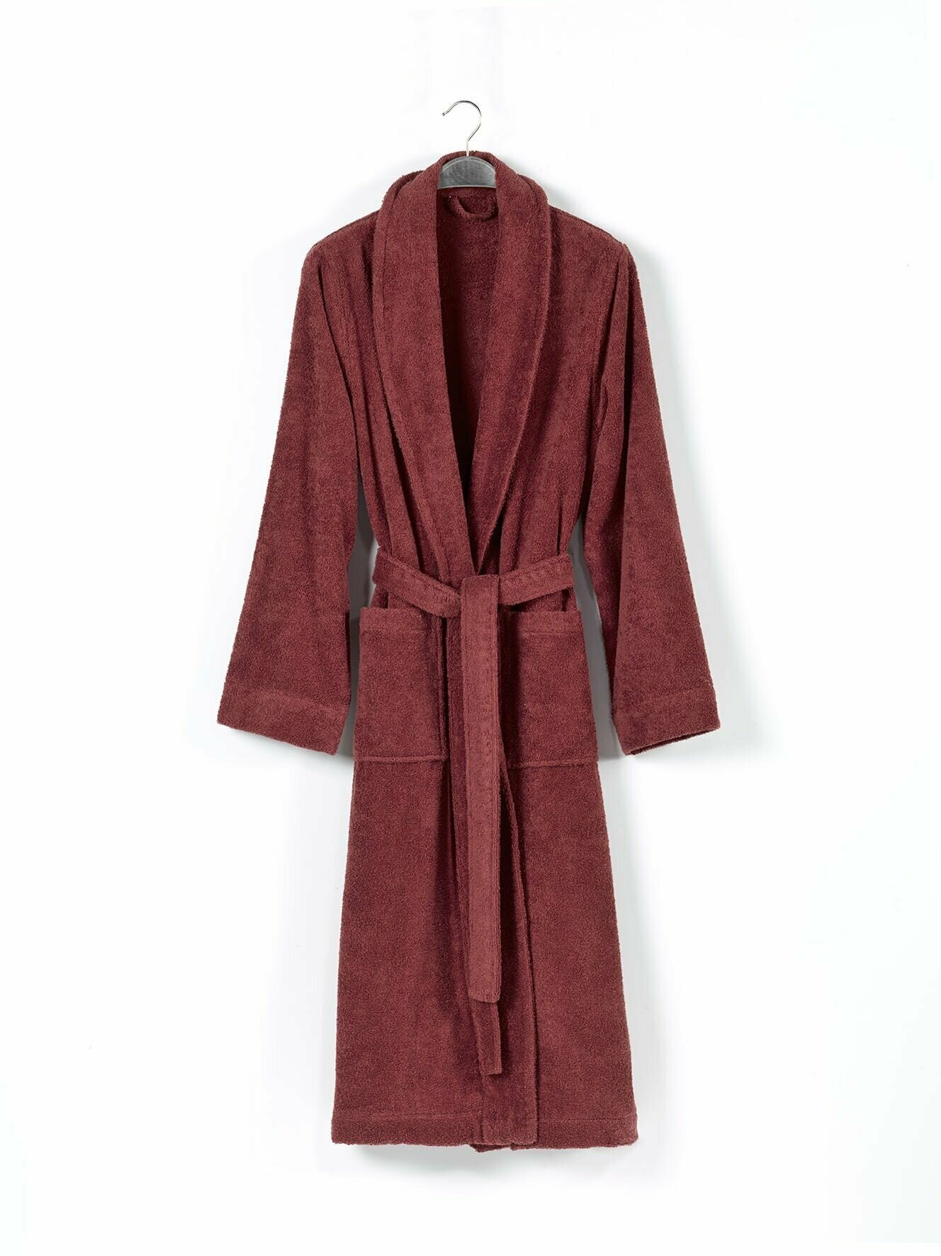 фото Халат из хлопка Downtown, S (42-44), винный (marsala)