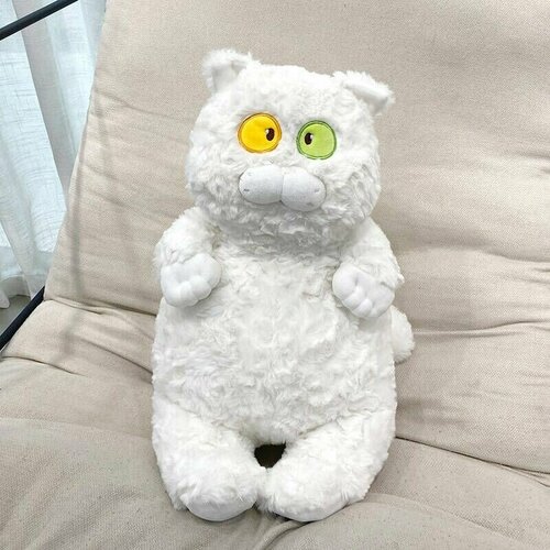 Мягкая игрушка-обнимашка Белая Кошка. 45 см.