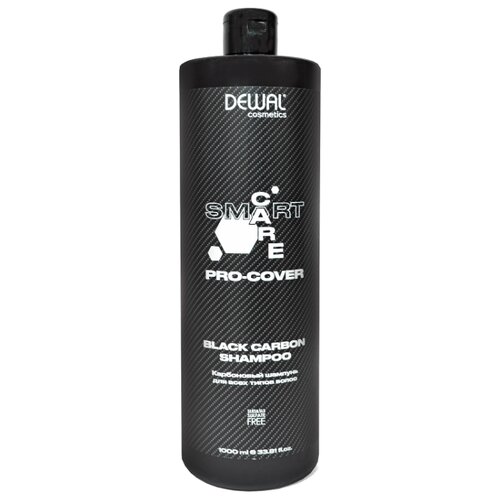 Dewal Cosmetics Smart Care Pro-Cover Black Carbon Shampoo - Деваль Смарт Кэйр Про Кавер Карбоновый шампунь для всех типов волос, 300 мл -