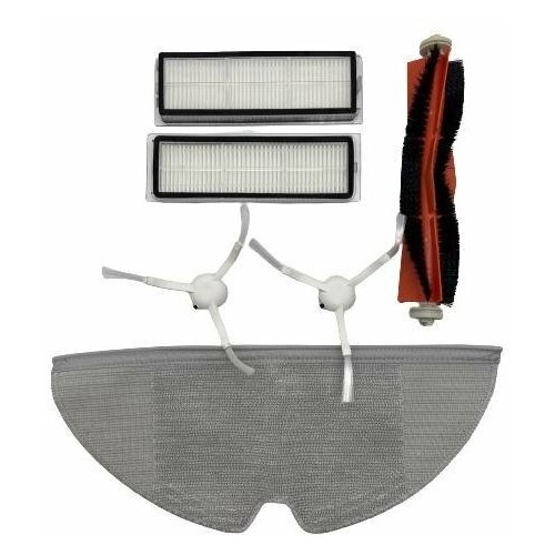 Набор аксессуаров для робота пылесоса Xiaomi Mijia основная щетка 1шт фильтр 2шт боковая щетка 2шт салфетка 1 шт 500₽