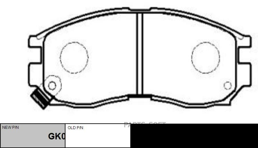 CTR Колодки тормозные MITSUBISHI L200/L300/SPACE GEAR 94- передние