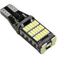 Лампа светодиодная T15 (W16W) 12V 45SMD диодов 1-конт биполярная с обманкой Белая SKYWA