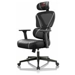 Эргономичное компьютерное кресло (для геймеров) Eureka Norn, серый - изображение