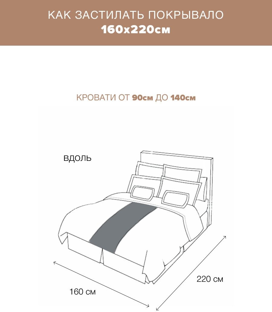 Покрывало Sofi de Marko Натаниэль (горчичный) 160х220 - фотография № 10