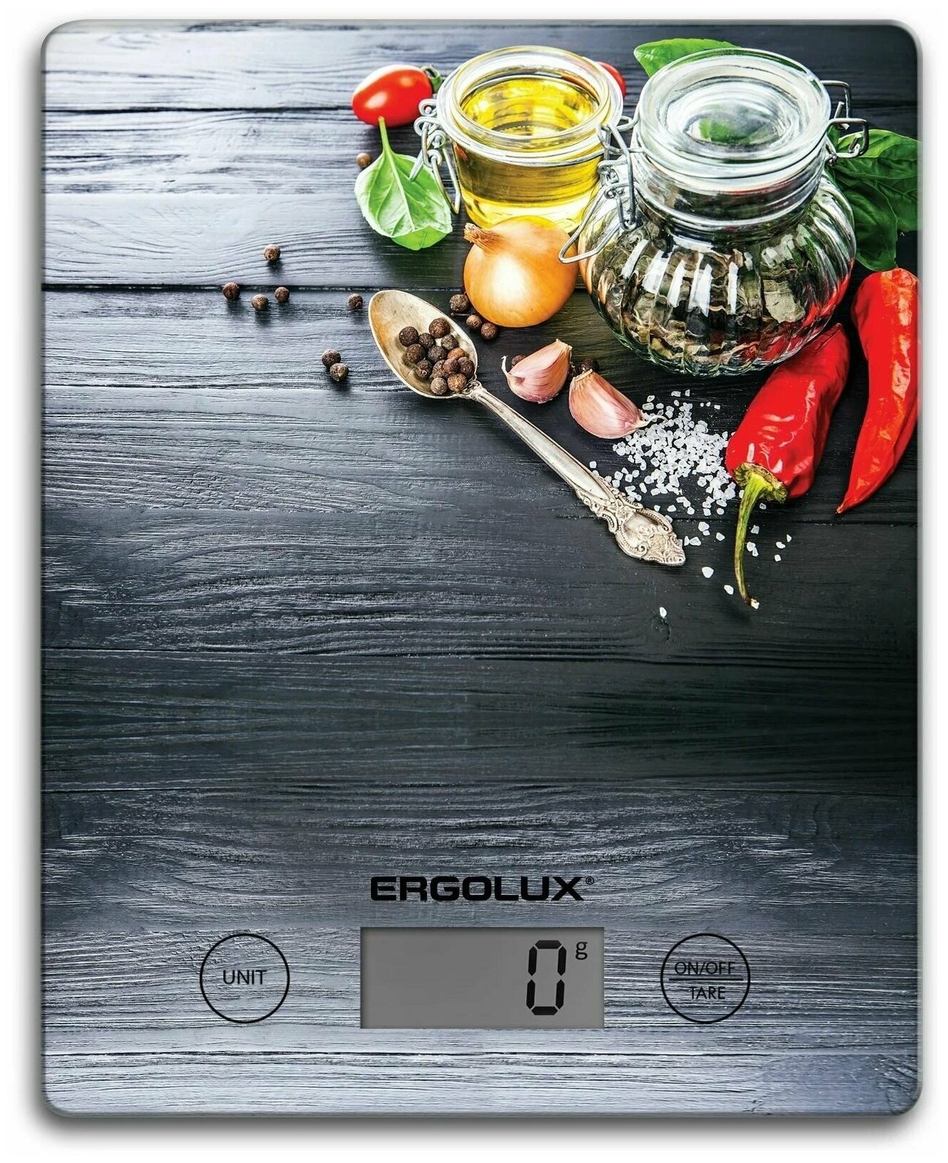 Весы кухонные электронные ERGOLUX ELX-SK02-С02 специи, до 5 кг, 195*142 мм