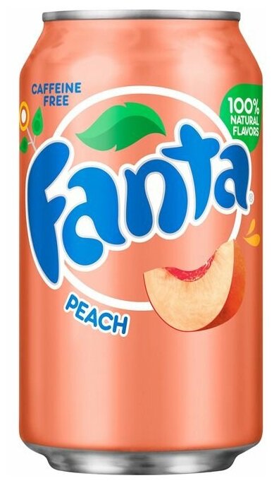 Газированный напиток Fanta Peach со вкусом персика (США), 355 мл (12 шт) - фотография № 9