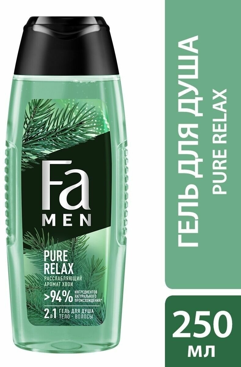 Гель для душа MEN Pure Relax 2-в-1 Хвоя 250 мл