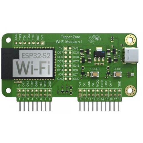Модуль Wi-Fi Devboard для Flipper Zero плата разработки esp32 38p с typec cp2102 поддержка wi fi двухъядерная и 38 контактная плата расширения прямая