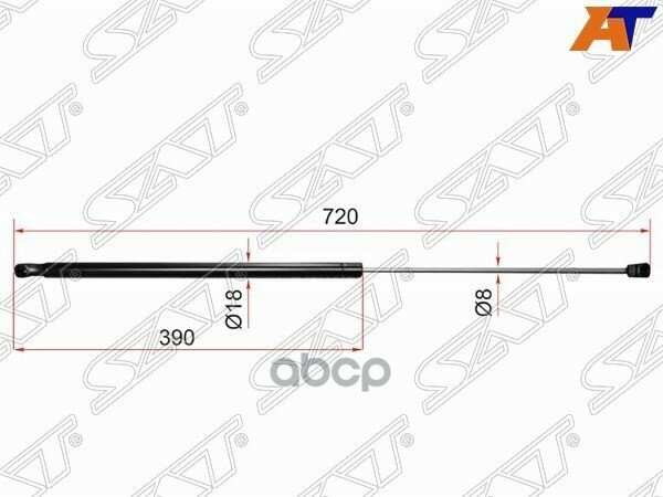 Амортизатор Капота Toyota Camry Acv40 06- Sat арт. ST-53440-06060