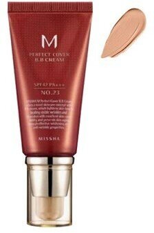 Missha ББ крем натуральный бежевый тон 23 Beige SPF42/PA+++ M Perfect Cover BB Cream 50 мл