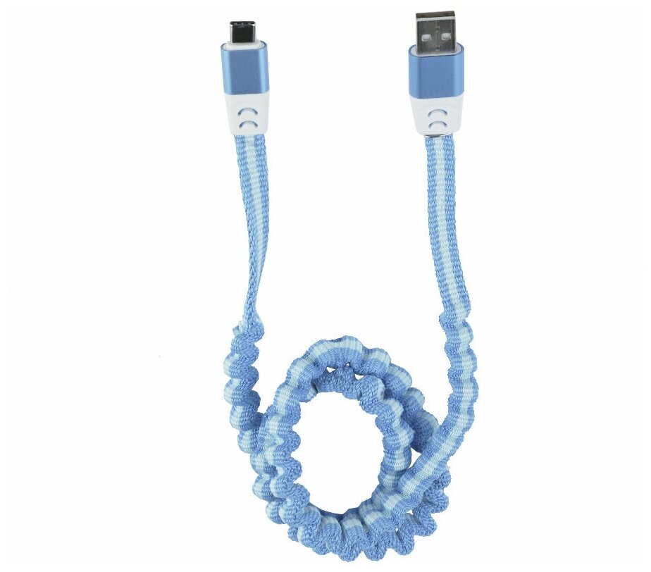 фото Аксессуар Liberty Project USB - USB Type-C 0.75-1.2m Light Blue 0L-MG-WF178