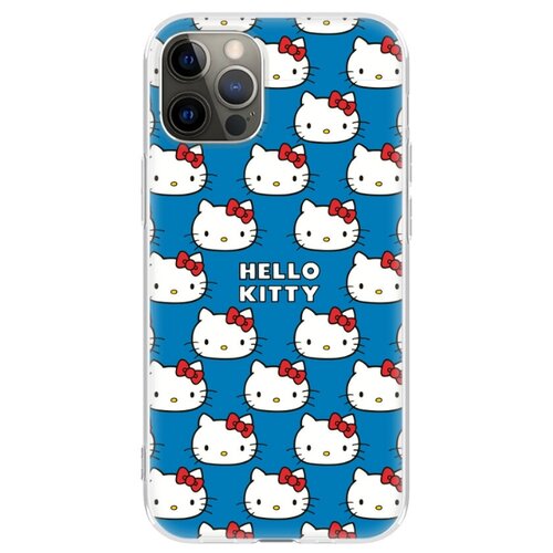 фото Чехол накладка лицензия hello kitty iphone 12 / 12 pro айфон 12 / 12 про c принтом deppa
