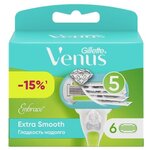 Кассеты сменные для бритья GILLETTE Venus Extra Smooth EMBRACE , 6шт - изображение