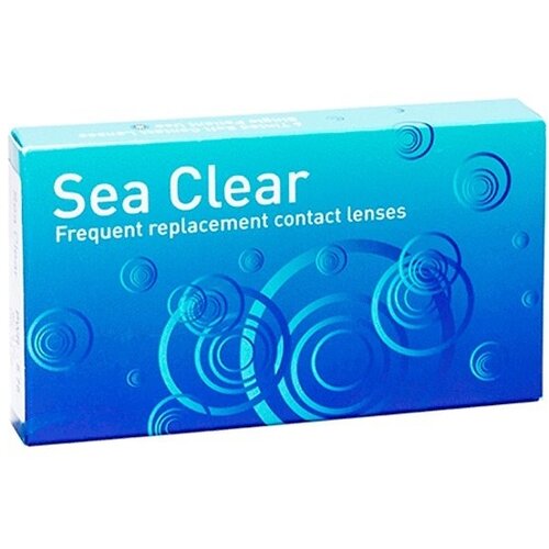 Контактные линзы Gelflex Sea Clear, 6 шт., R 8,6, D -5,25, бесцветный, 1 уп.