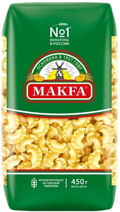 Макароны Makfa Петушиные гребешки 450г