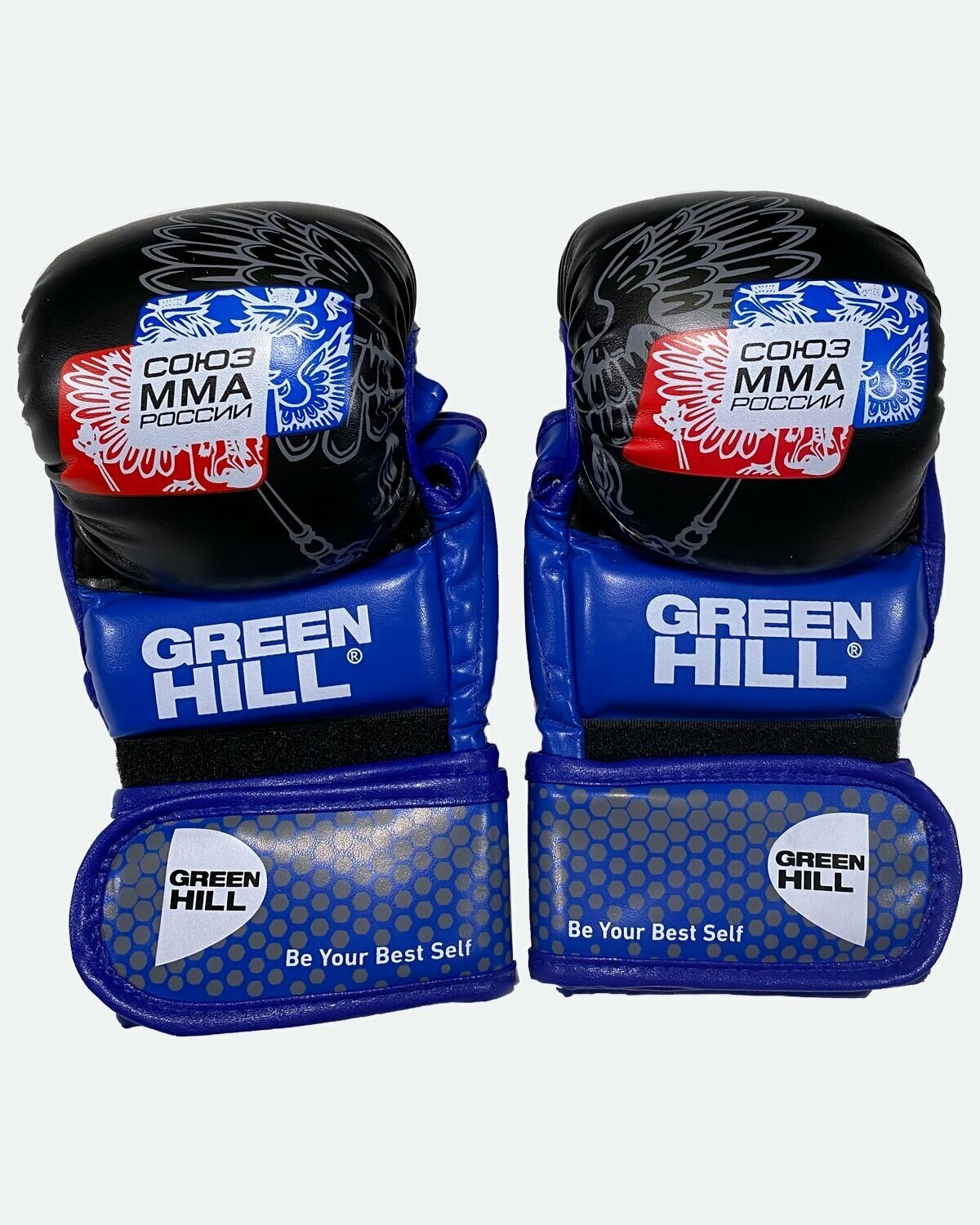 Перчатки Green Hill СОЮЗ MMA россии, синие, размер XS