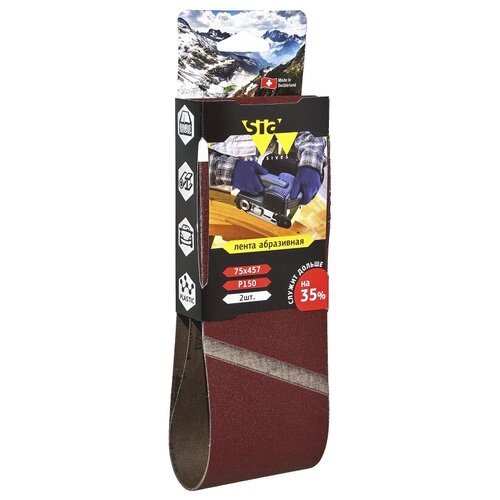 Sia Abrasives siawood 2920 Шлифовальная лента бесконечная размер 75мм х 457мм P150 944₽