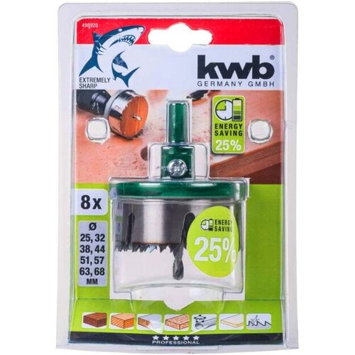 Коронка пильная KWB, 8 шт