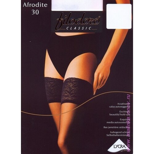 фото Чулки filodoro classic afrodite, 30 den, матовые, размер s, белый