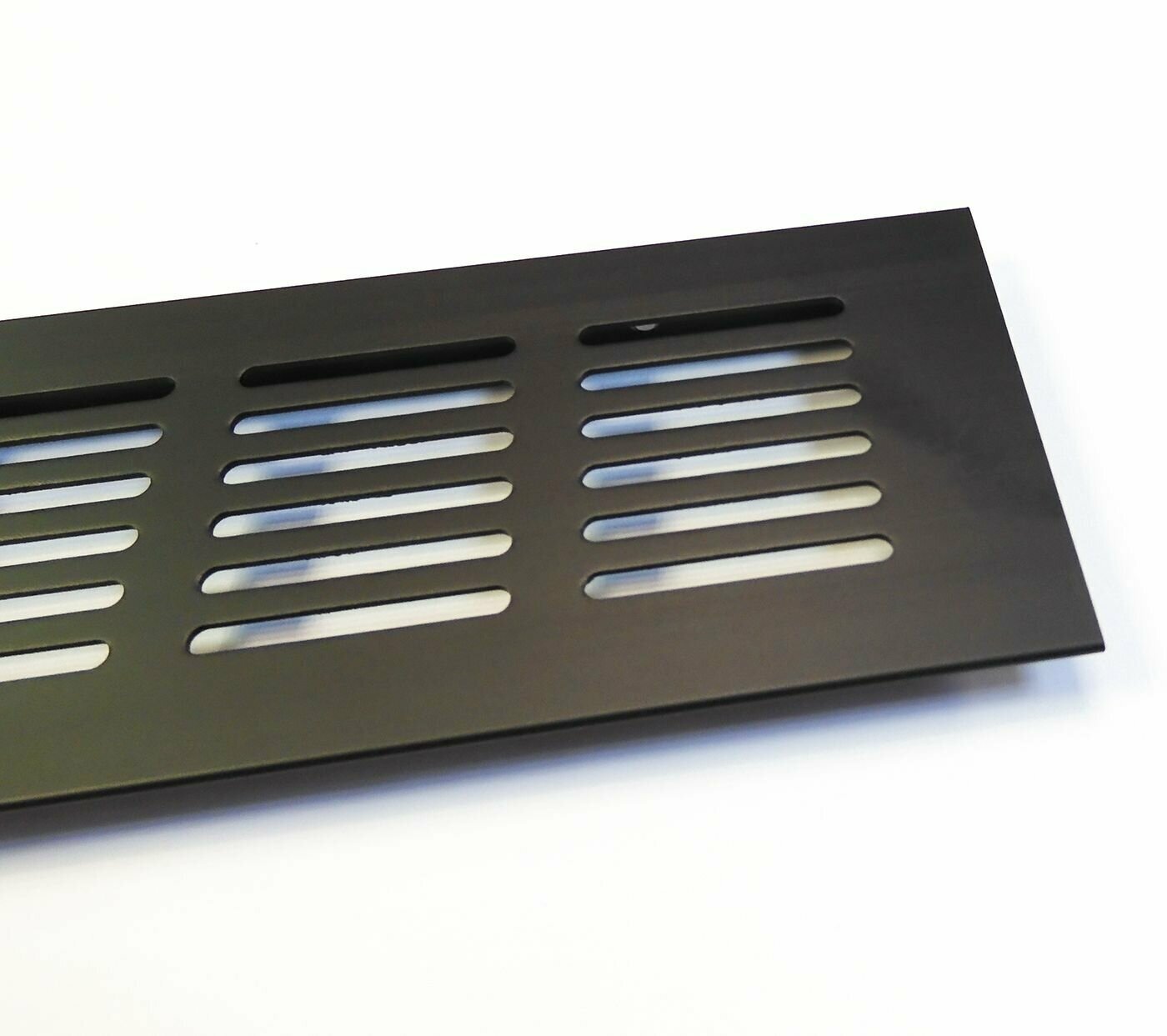 Лот 2 шт: Вентиляционная решетка 250 х 60 мм, алюминий, черная - фотография № 3
