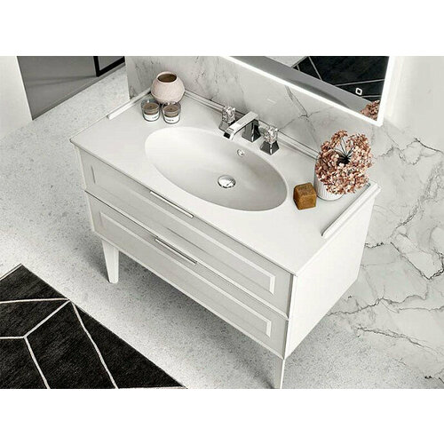 Тумба с раковиной BERLONI BAGNO SUITE VINTAGE SUV BS 2C 107 CRV 110/CHACL/100