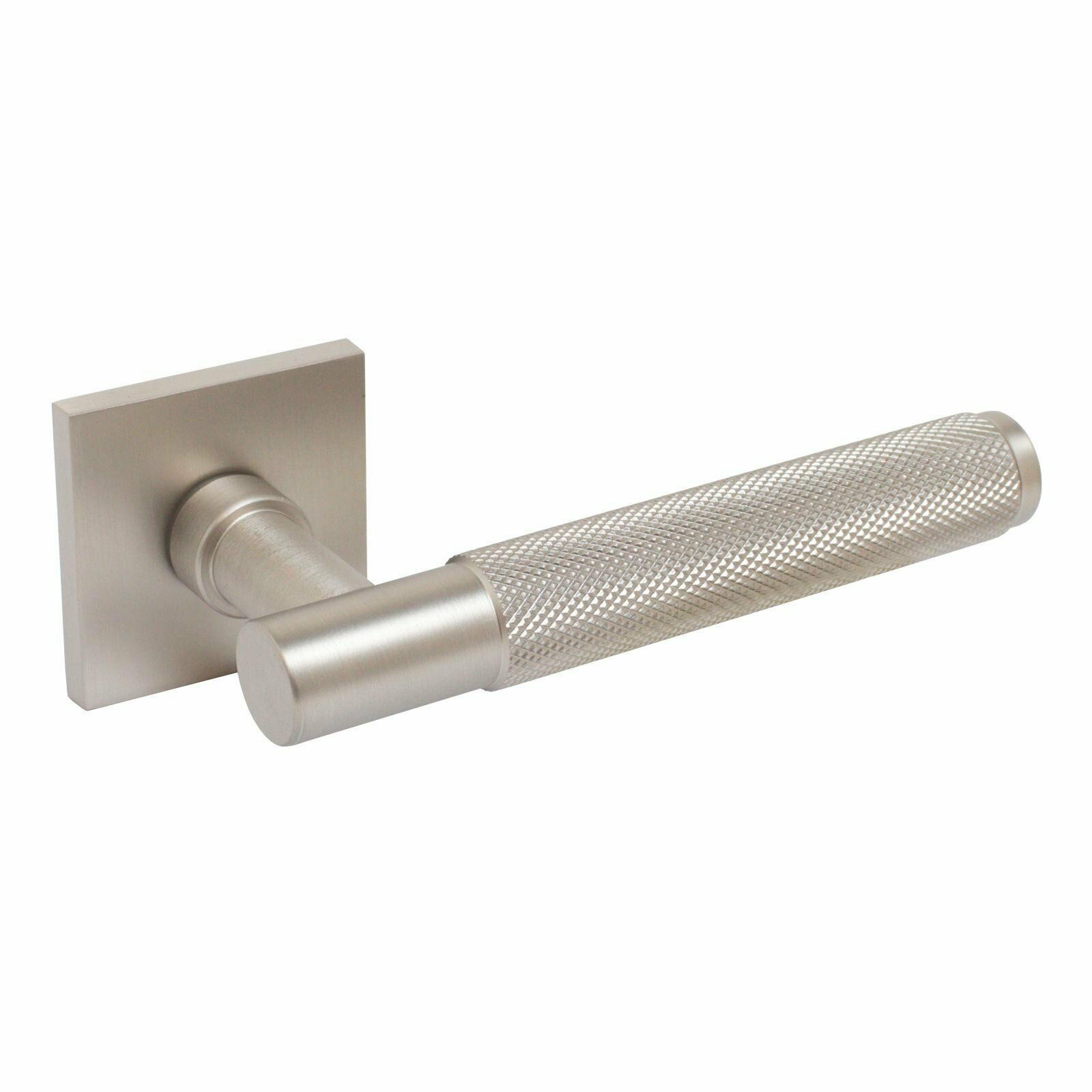 Ручка дверная для входной металлической сейф-двери булат РФ 02.08 ферона, матовый никель