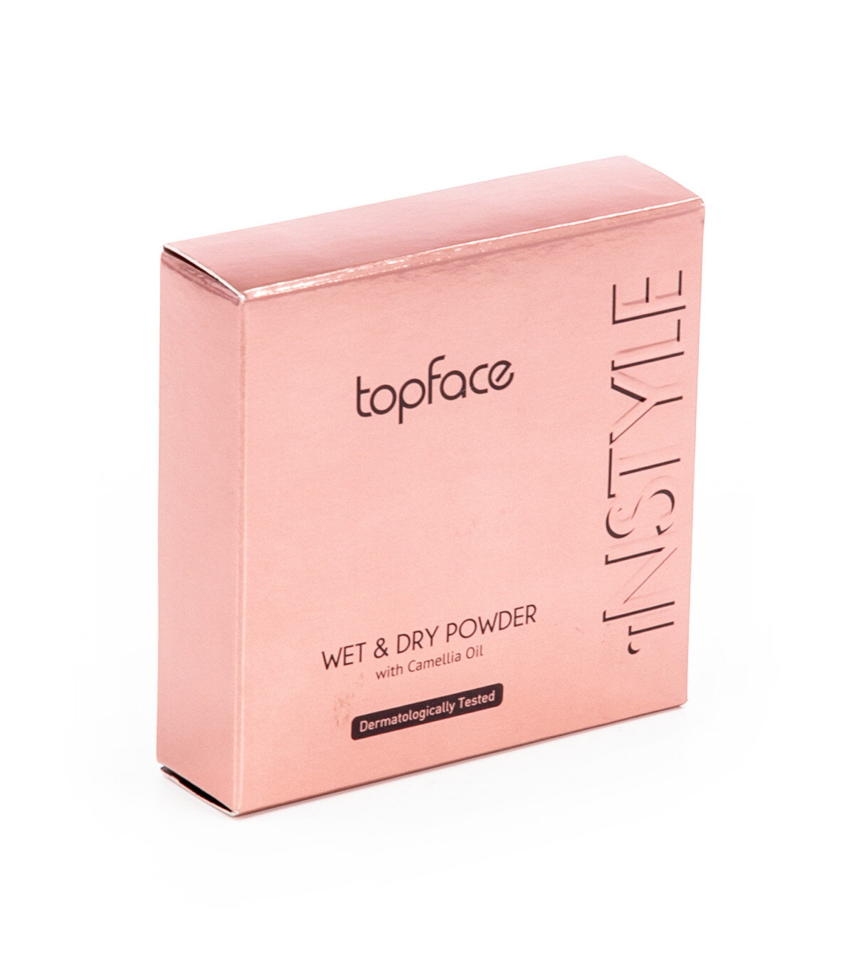 TopFace / Топ Фейс Пудра для лица шелковистая Instyle Wet & Dry Powder тон 01 Фарфоровый, с малом макадамии и камелии, 10г / декоративная косметика