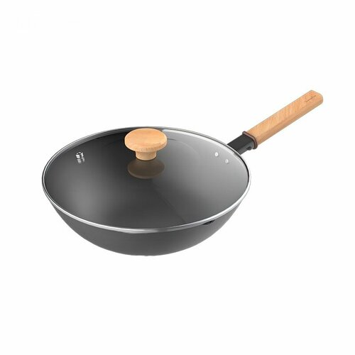 Чугунная сковорода-вок Xiaomi TastePlus Lightweight Iron Pan 30cm