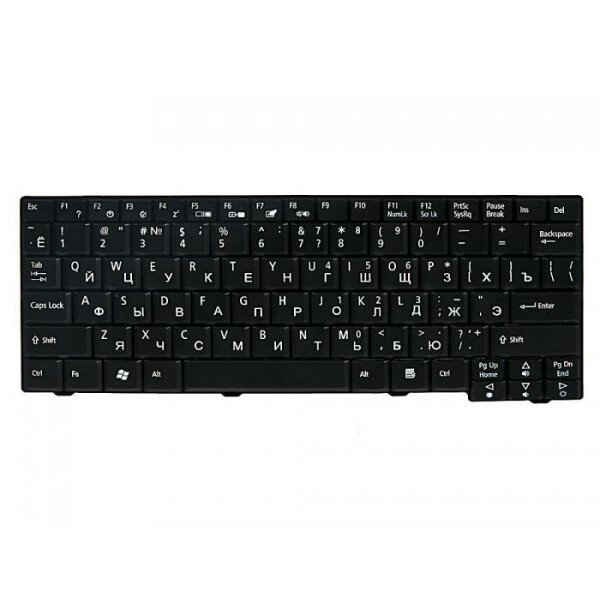Клавиатура для ноутбука Acer One D150 D250 531H A110 A150 Черная P.n: ZG5, 9J. N9482.00R, 9J. N9482.20R