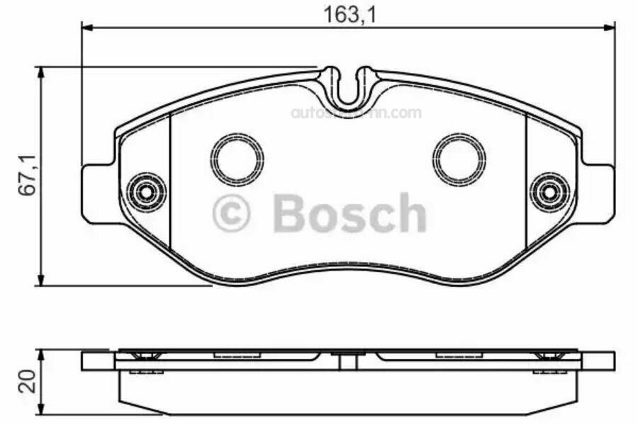 BOSCH 0986495113 К-т дисков. тормоз. колодок