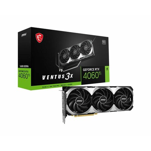 Видеокарта MSI RTX4060Ti VENTUS 3X 16GB OC GDDR6 128-bit DPx3 HDMI ATX 3FAN OEM 69780₽