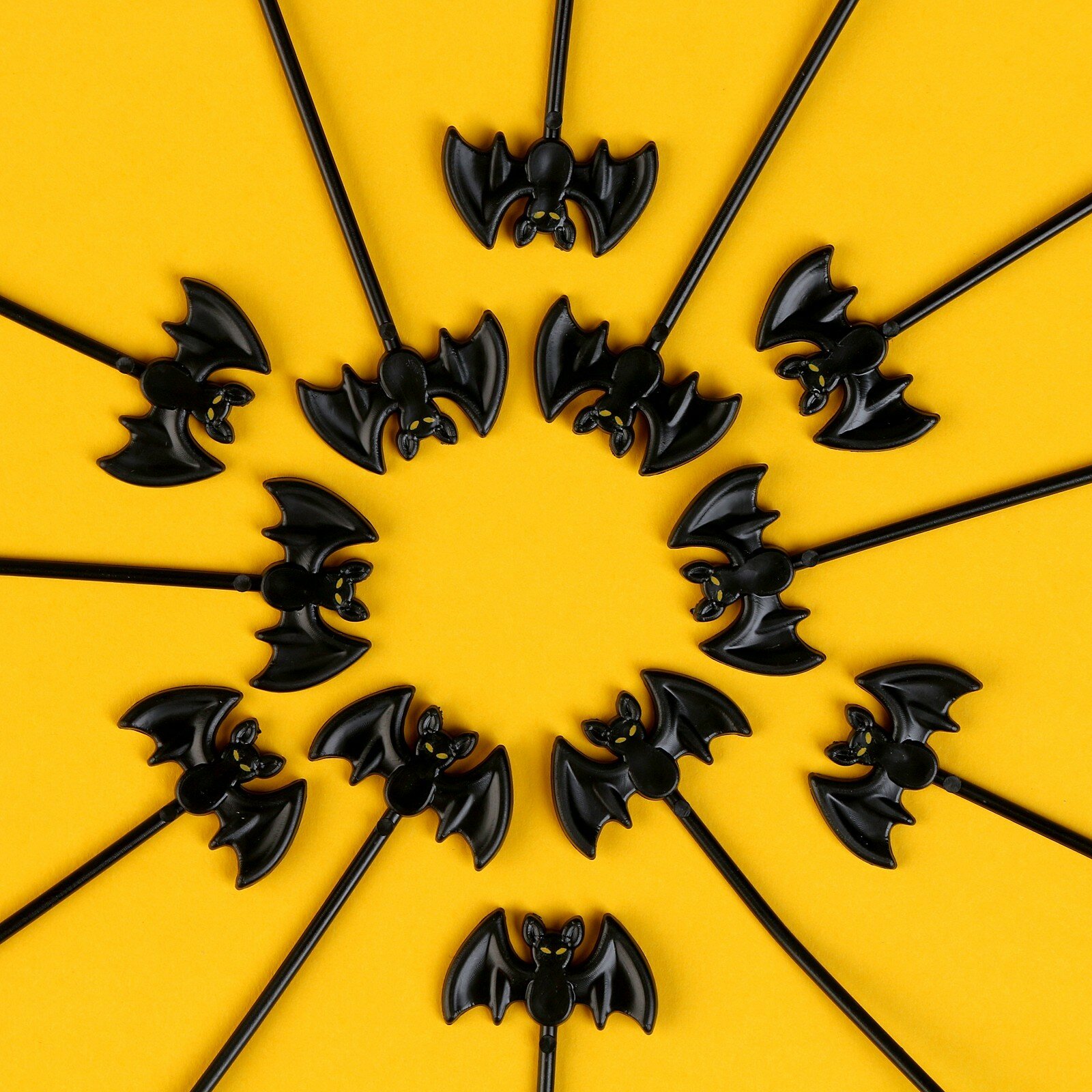 Шпажки Страна Карнавалия "Летучая мышь", набор 12 шт, цвет черный 9496640 . - фотография № 6