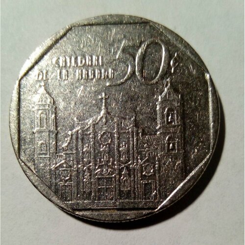 Монеты Куба 1994г. CATEDRAL DE LA HABANA Регулярный выпуск XF куба 50 сентаво 2016 г