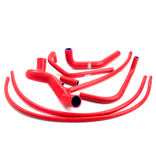 Патрубки силиконовые УАЗ 3163 Патриот, Пикап, Профи 2019 двигатель ЗМЗ PRO с климат-контролем (к-т из 8-ти шт.) красные полный 