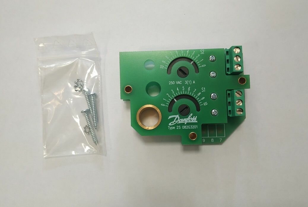 Концевой выключатель (2 контакта) Danfoss для сервоприводов ARV 152/153, AMV 20-23/30-33, 082G3201