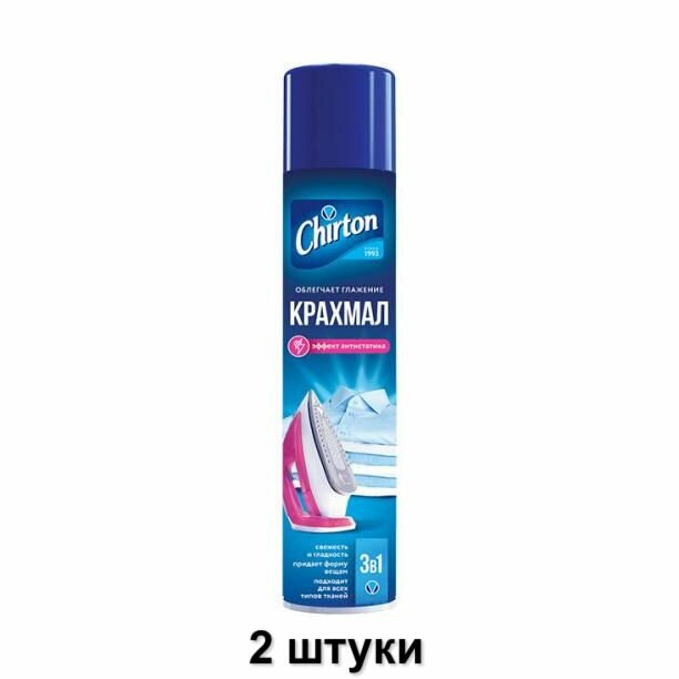 Chirton Крахмал-спрей для подкрахмаливания при глажении, 300 мл, 2 шт