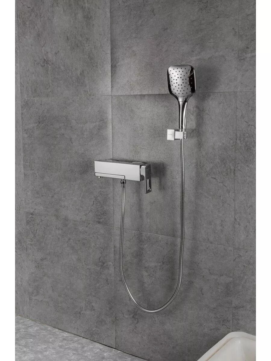 Смеситель для ванны GAPPO G3018, корпус из латуни, горизонтальный, с душем, цвет хром — фото 1