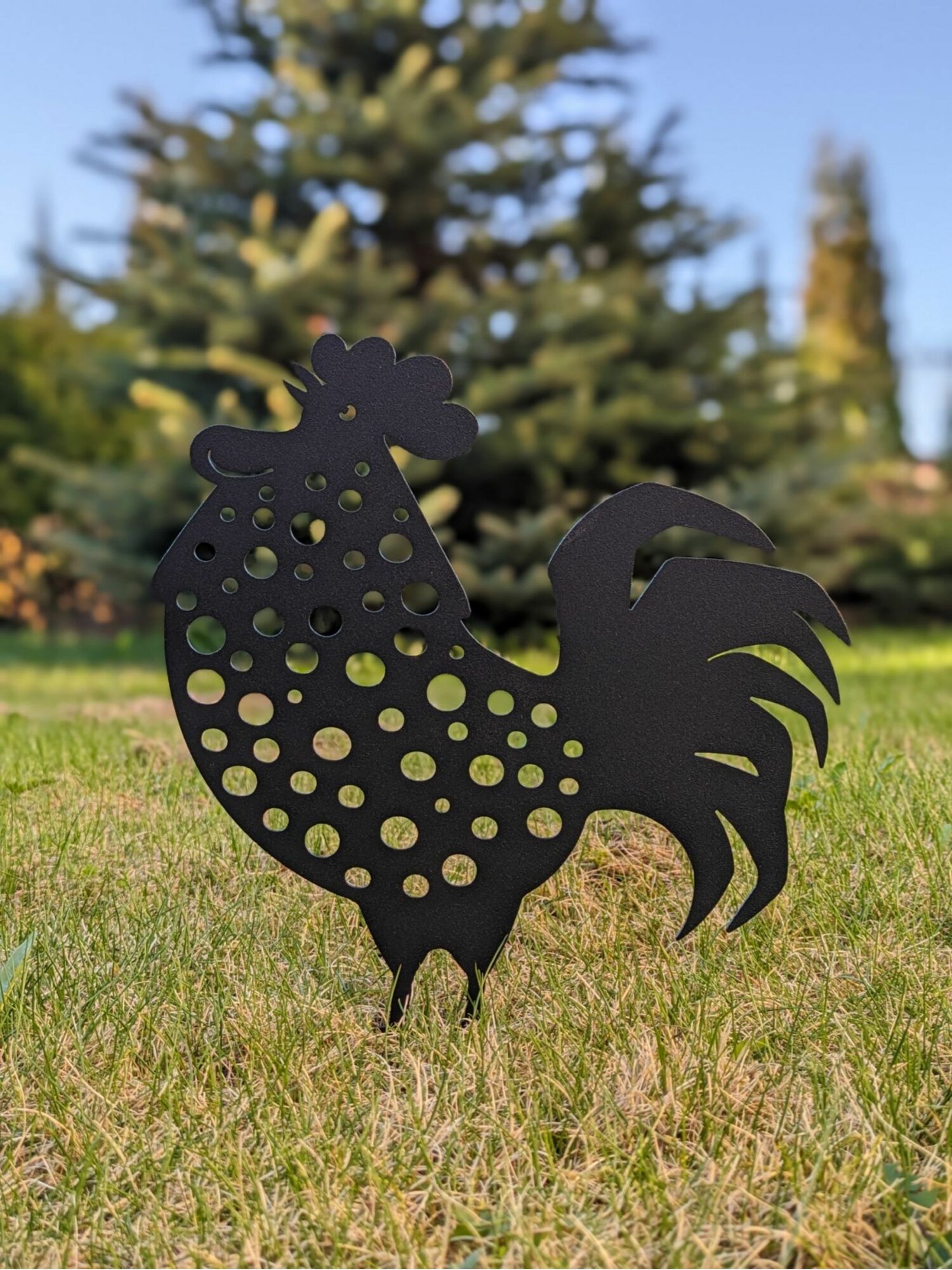 Садовая фигура Петух, садовый декор — фото 1